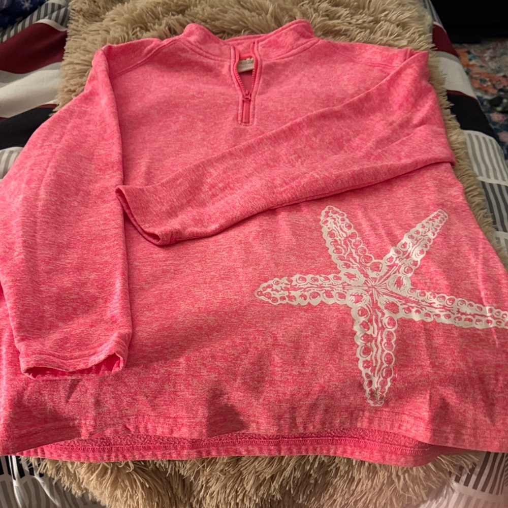 Beach By Exist Pink Starfish  Hoodie